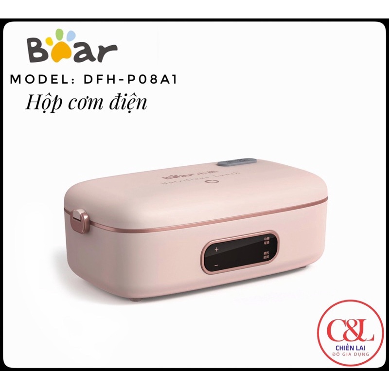 🌺 HỘP CƠM CẮM ĐIỆN ĐA NĂNG CAO CẤP 2 NGĂN - HẸN GIỜ - CHÍNH HÃNG BEAR DFH-P08A1