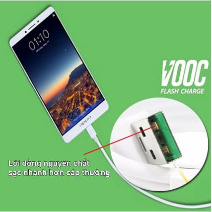 Bộ sạc nhanh Oppo Vooc - Bảo hành 6 tháng