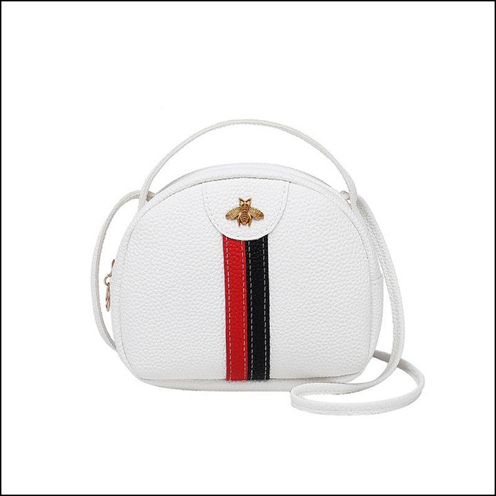 TÚI ĐEO CHÉO NỮ ĐÍNH ONG 2 SỌC A061