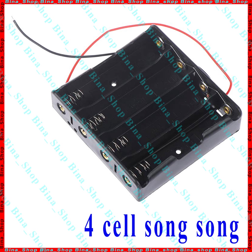 Đế gắn pin 18650 nối tiếp/song song có dây Đế lò xo 1cell/2cell/3cell/4cell lithium li-ion