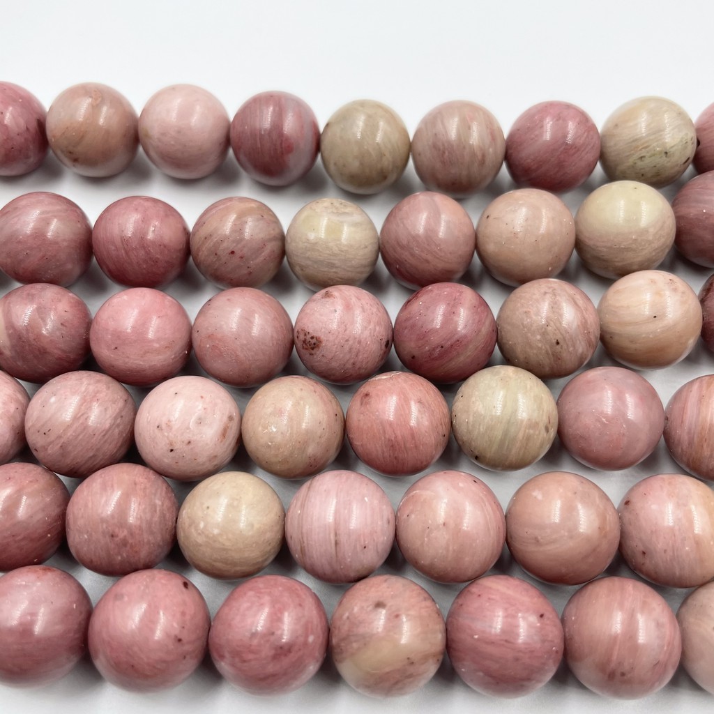 Chuỗi Hạt Đá Rhodochrosite Tự Nhiên 4-12mm Dùng Làm Đồ Trang Sức Thủ Công