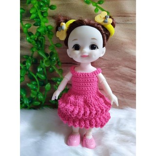 Váy len HandMade cho búp bê Baboliy 16cm