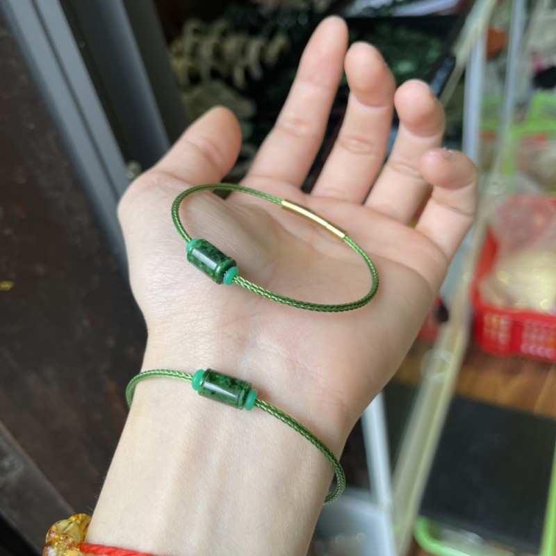 Vòng Tay Lu Thống Xanh Mini Dây Cáp Cao Cấp - Giúp hanh thông công việc, làm ăn thuận lợi, bình an may mắn