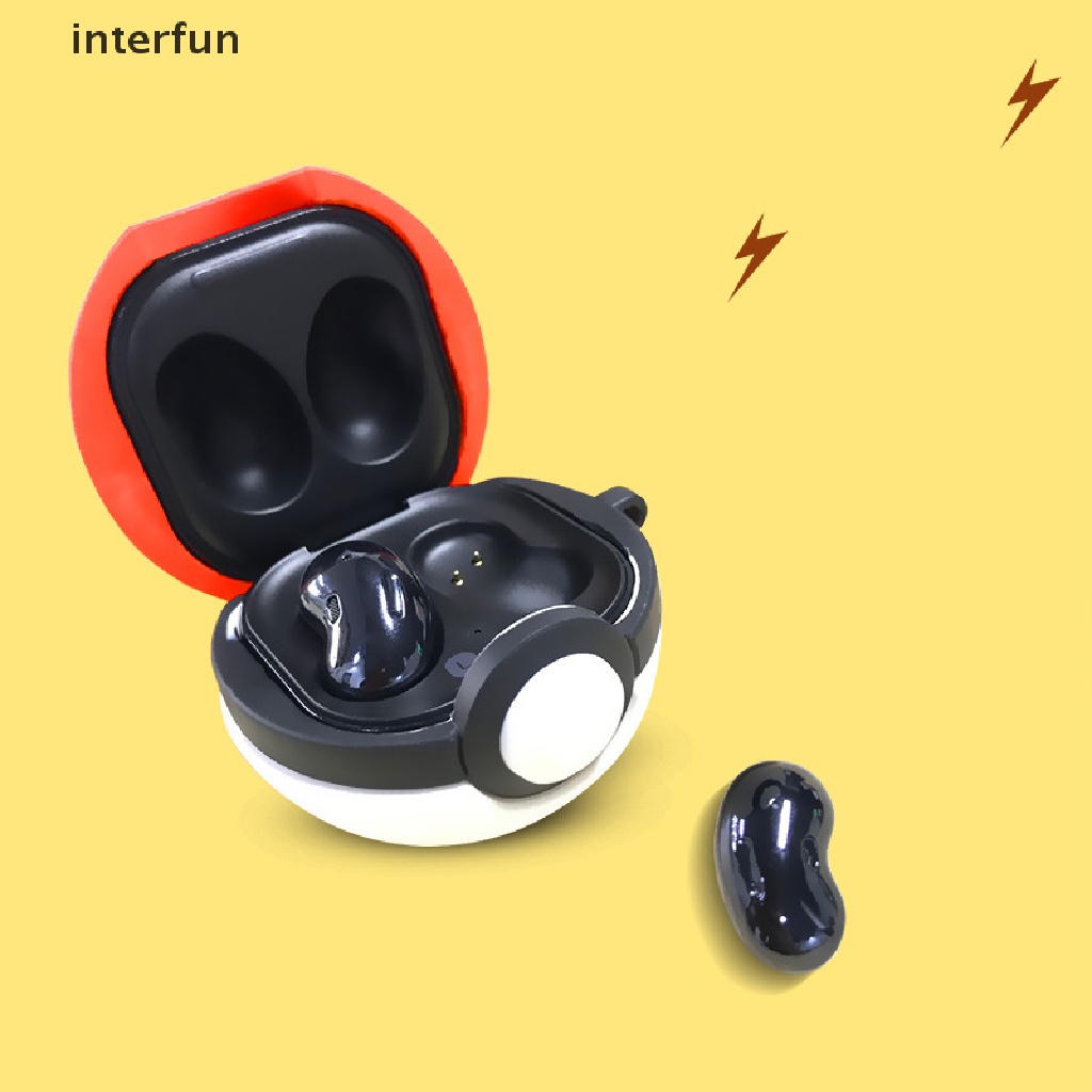Vỏ Bảo Vệ Hộp Sạc Tai Nghe Samsung Galaxy Buds Pro / live Hình Quả Bóng pokemon