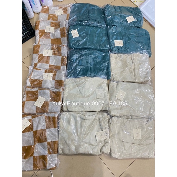 Bộ Quần Áo Len Thiết Kế Hàn Quốc KUMAI KIDS Cao Cấp Cho Bé