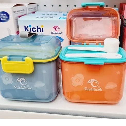 Hộp Đựng Sữa Bột KICHI Kèm Thìa Gạt Tiện Dụng Cho Bé Khi Đi HọC , Chơi, Du Lịch, Chống Thấm Nước