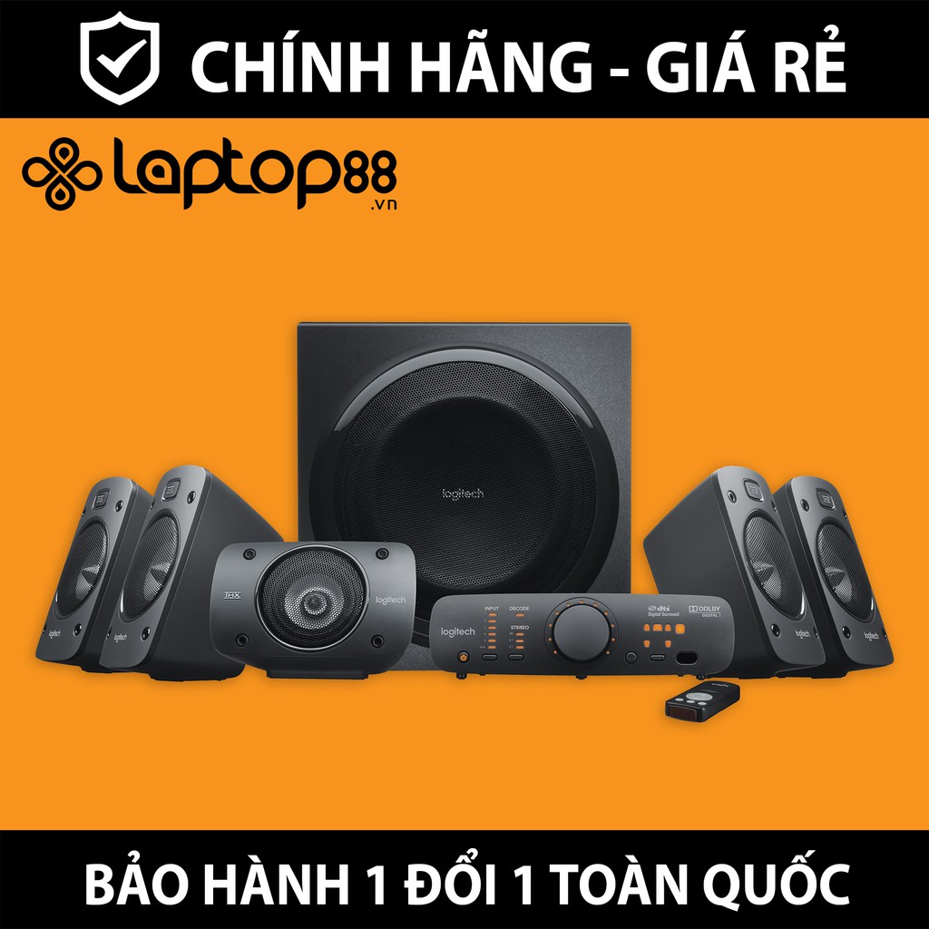 Loa vi tính Logitech 5.1 Z906 âm thanh THX Surround - Hàng chính hãng - Bảo hành 24 tháng