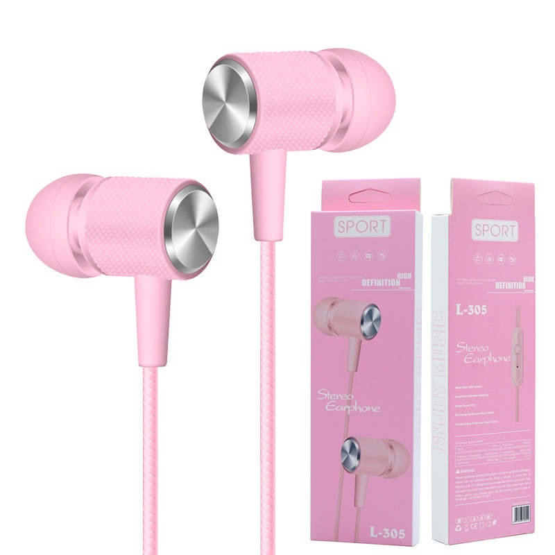 Tai nghe nhét tai giắc cắm 3.5mm có micro và nút điều chỉnh cho OPPO Samsung