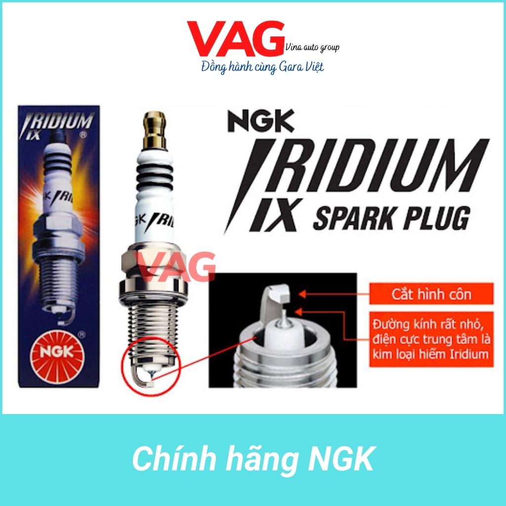 [Chính hãng] Bugi NGK IRIDIUM IX - Vios, yaris, gentra, lacety, cruze, morning, i10, getz, click ,... BKR6EIX-11