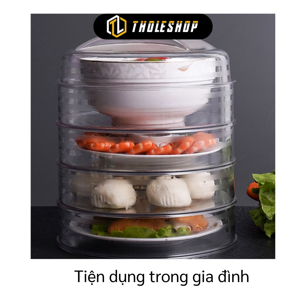 [SGD] Lồng Bàn 5 Tầng - Tháp Đậy Thức Ăn, Thực Phẩm Giữ Nhiệt Có Thể Tháo Rời Chống Bụi 9664