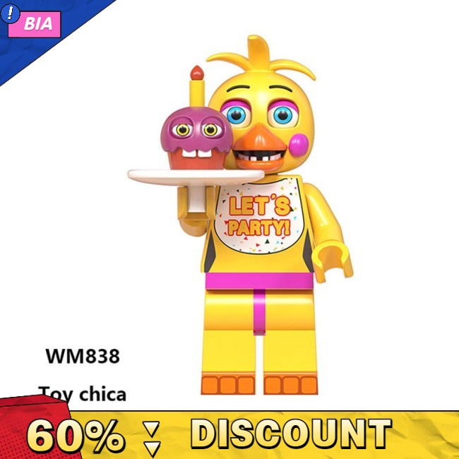 FNAF series compatible Fazbear,Bonnie,Chica,Foxy,Freddy minifigures for kids lego toys