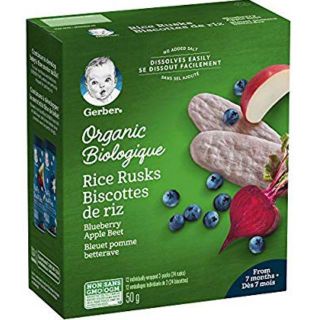 Bột ăn dặm Gerber Organic vị gạo 227g 4m+