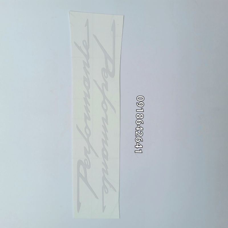 Bộ tem chữ performante chìm đủ màu