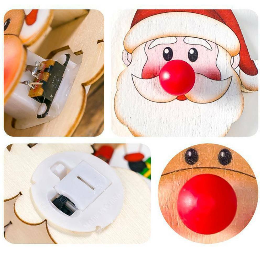 Dây Đèn Led Hình Ông Già Noel Trang Trí Giáng Sinh