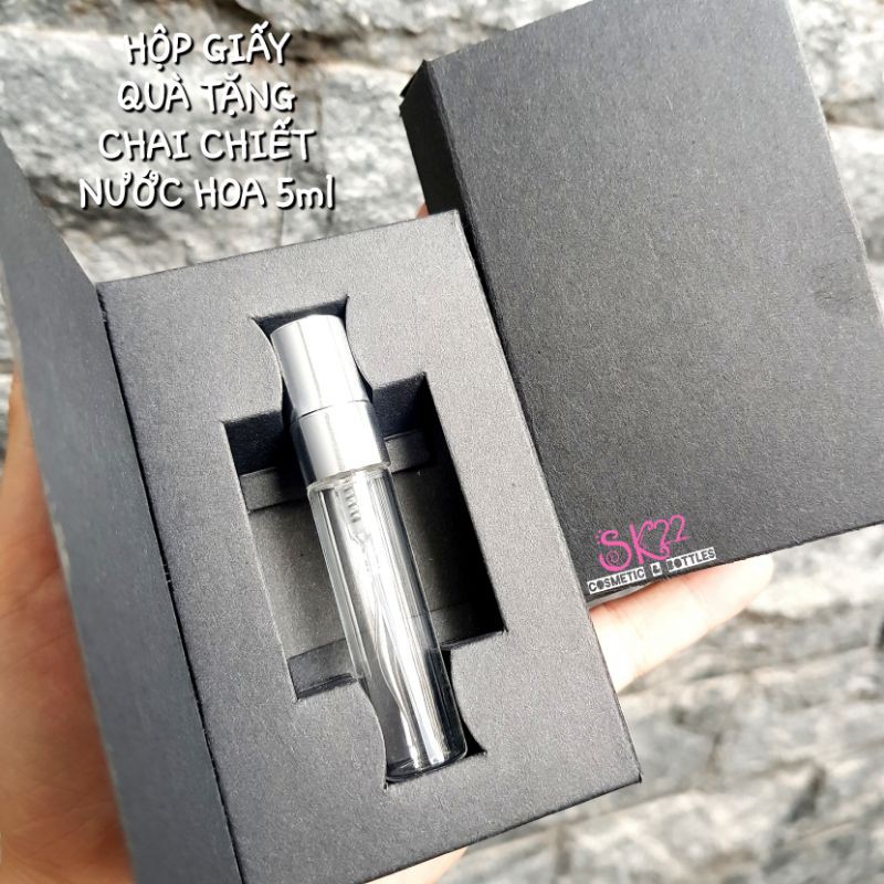 HỘP GIẤY QUÀ TẶNG CHAI CHIẾT NƯỚC HOA - BI LĂN 5ml/10ml