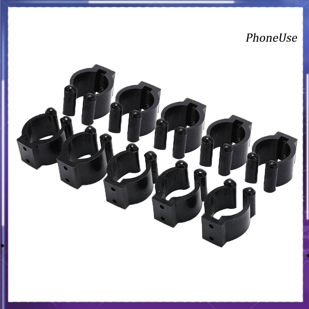 Pu Set 10 Kẹp Giữ Gậy Đánh Bida Bằng Nhựa Giá Đỡ