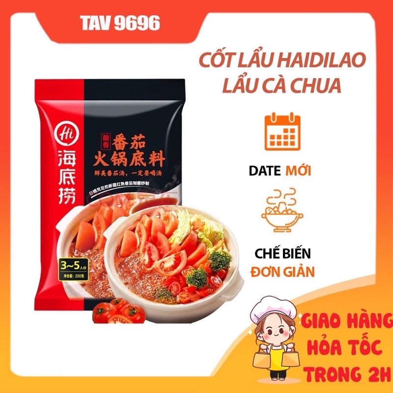 Cốt Gia Vị Lẩu Haidilao - Cốt lẩu Tứ Xuyên có sẵn chuẩn vị lẩu Haidilao Trung đủ vị date mới