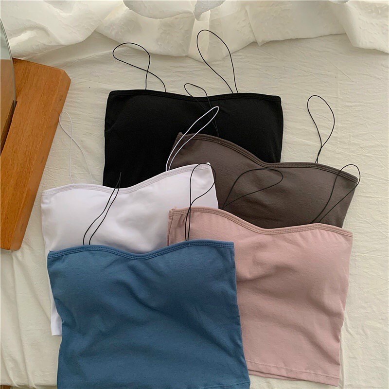 Bra Quây Dáng Dài Cotton Mềm Mịn Dây Mảnh 1862