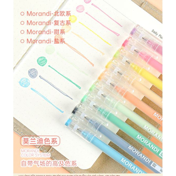 Set 9 cây bút mực nước nhiều màu sắc