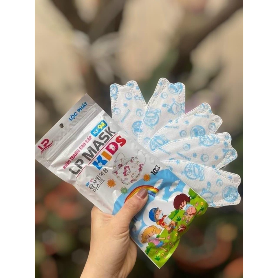 COMBO 100 CHIẾC KHẨU TRANG 4D CHỐNG BỤI MỊN, KHÁNG KHUẨN, CHO BÉ TỪ 2-10 TUỔI
