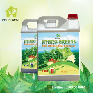 Dinh dưỡng thủy canh Hydro Greens - Rau ăn lá - 5 Lít
