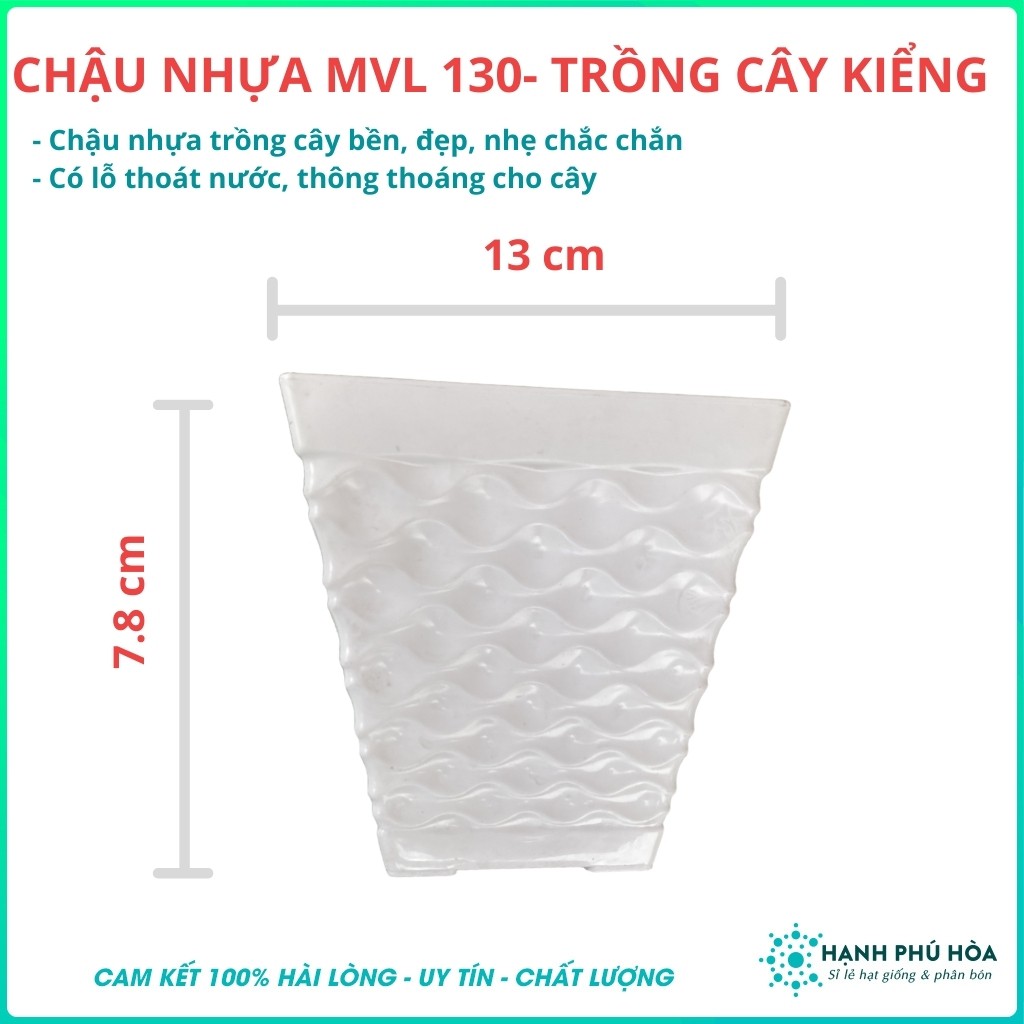 Chậu Nhựa MVL  Nhiều Kích cỡ Trồng Hoa Lan, Cây Kiểng- Chậu Nhựa Bền, Đẹp, Nhẹ, Đa Năg