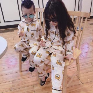 Bộ pizama lụa có 4 màu next để xem ảnh từ 10kg đến 25kg