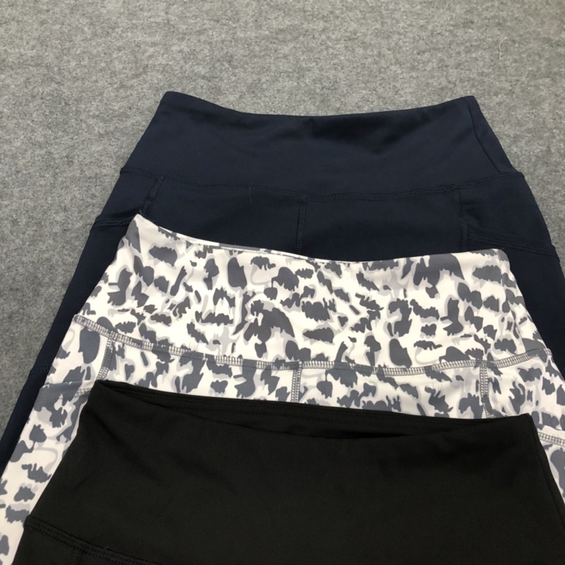 Quần Legging Lửng Quần Biker Cạp Cao Co Giãn Tốt Hàng Xuất Xịn
