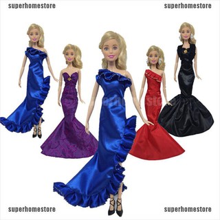 Đầm Búp Bê Đuôi Cá Phối Bèo Thời Trang Dự Tiệc Cưới