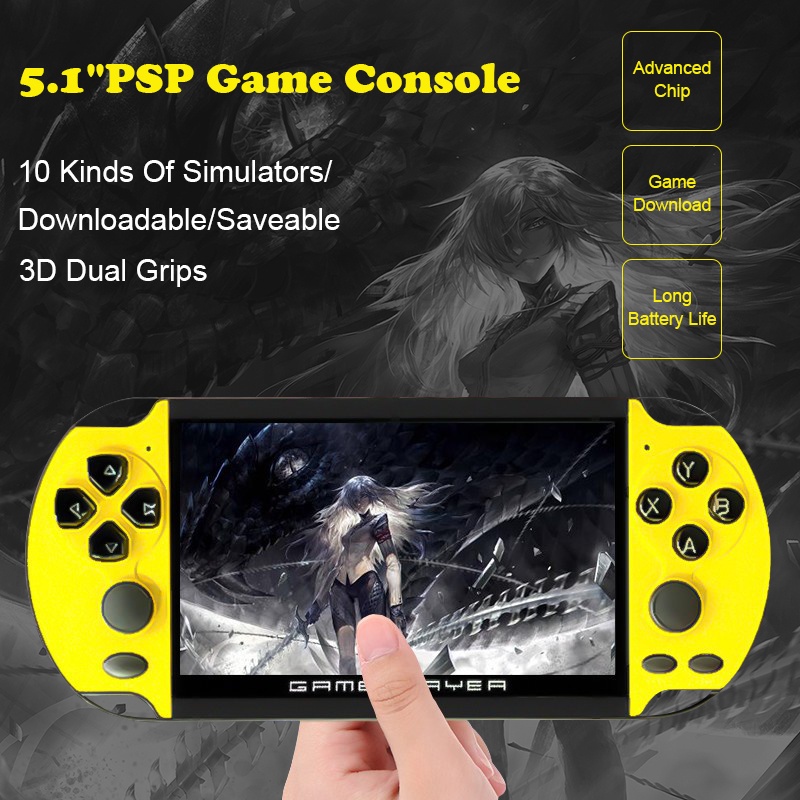 Máy Chơi Game Cầm Tay X7 Plus 5.1 Inch 8Gb Cho Trò Chơi Xây Dựng Trong Mp5 200 Trò Chơi ^ MK ^