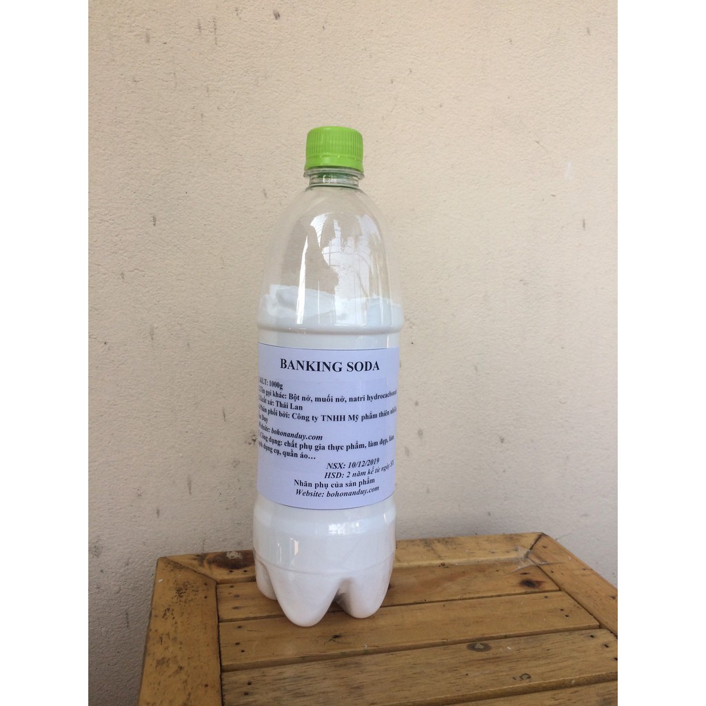 Banking soda, muối nở, bột nở, natri hidrocacbonat 1000g