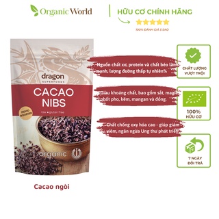 CACAO NIBS (CACAO NGÒI) hữu cơ Dragon Superfoods 200g