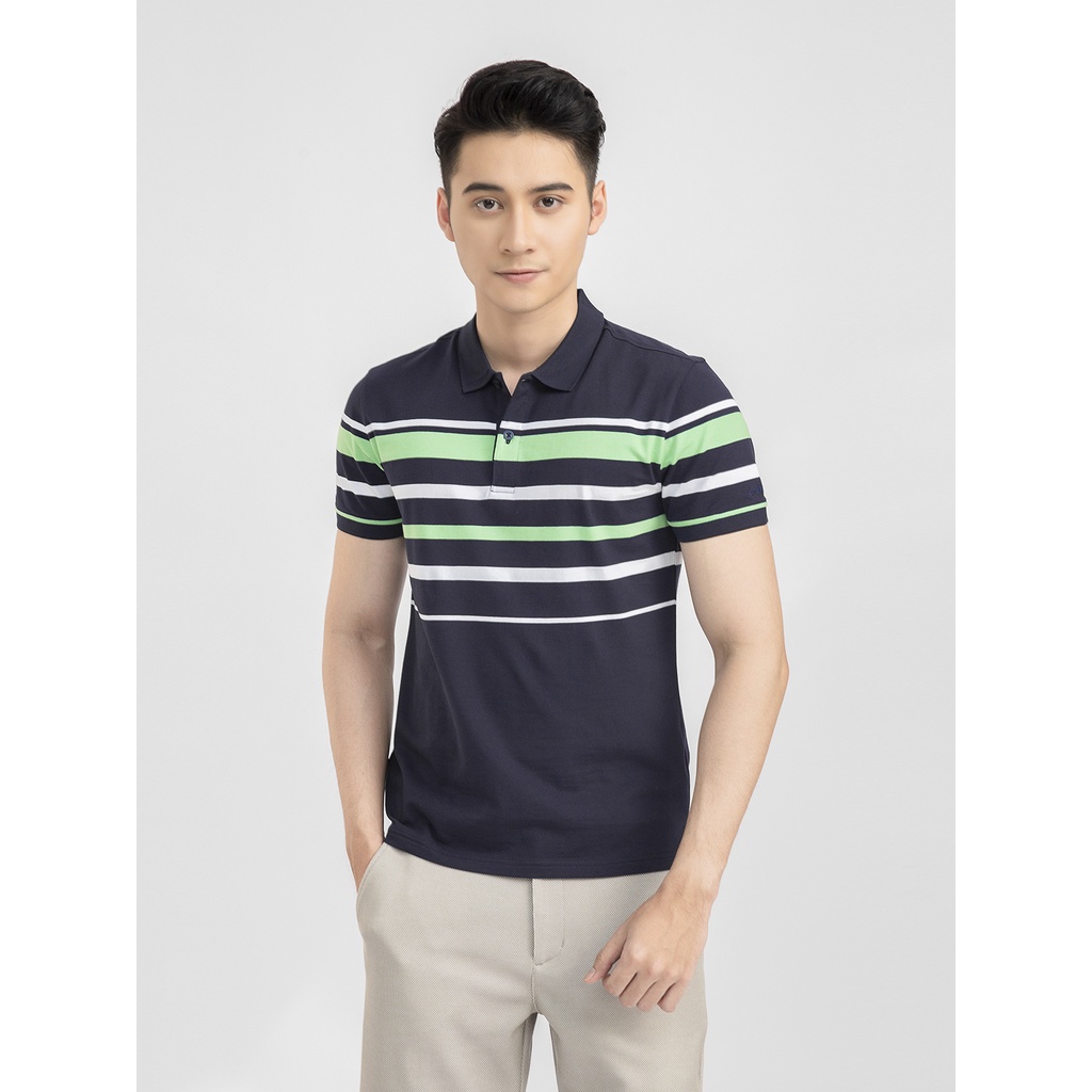 Áo Polo ARISTINO APS001S1 Cotton Mềm Nhẹ , Form Slim, Kẻ Ngang Sang Trọng Trẻ Trung