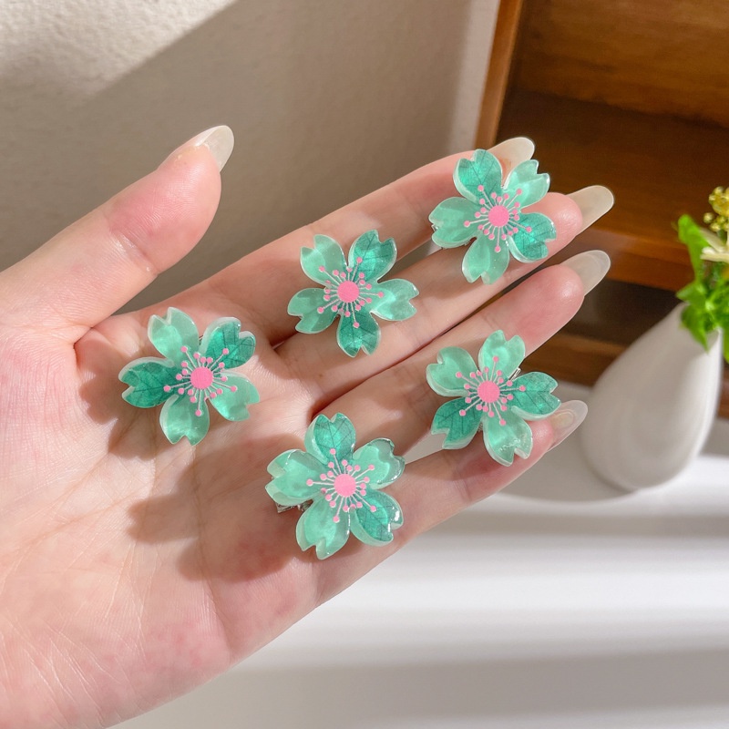 Kẹp Tóc Hình Hoa Anh Đào Dễ Thương Cho Bé Gái