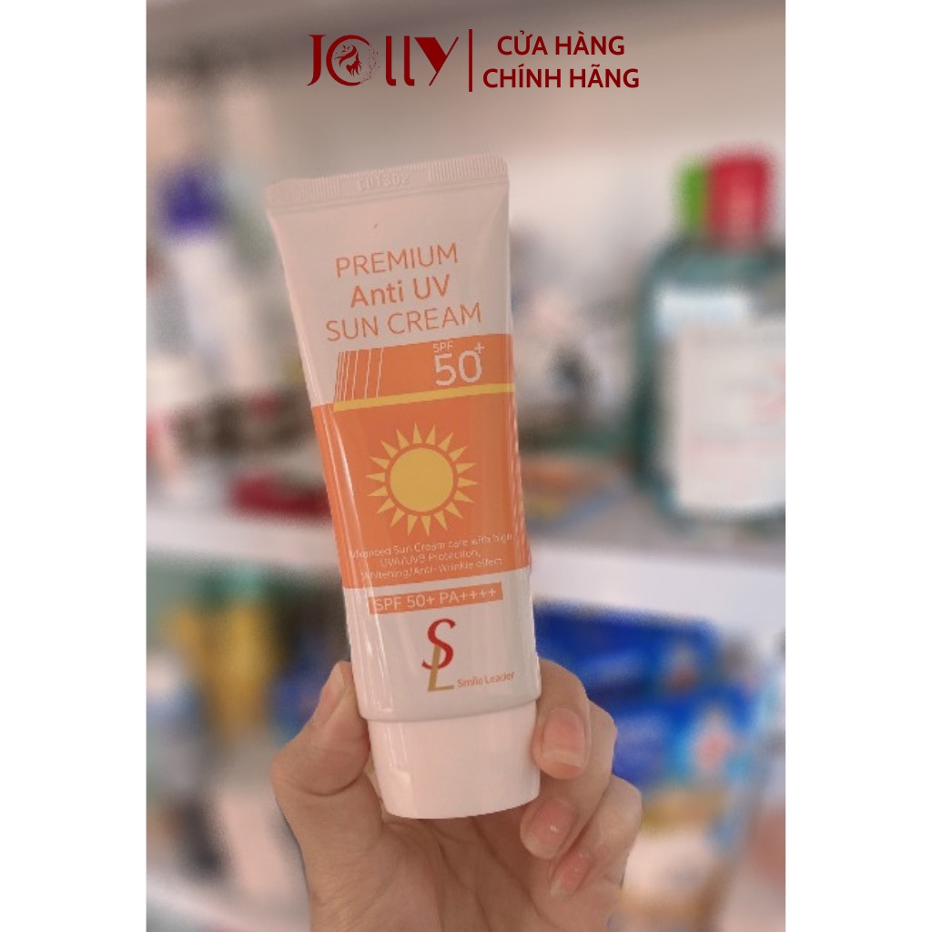 Kem Chống Nắng Nâng Tone Smile Leader Sun Cream SPF 50+ PA++++ 60ml | BigBuy360 - bigbuy360.vn