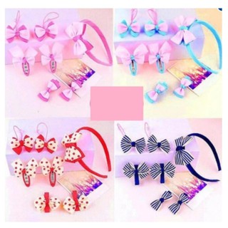 Bộ bờm nơ . dây buộc tóc ,7 món cho bé