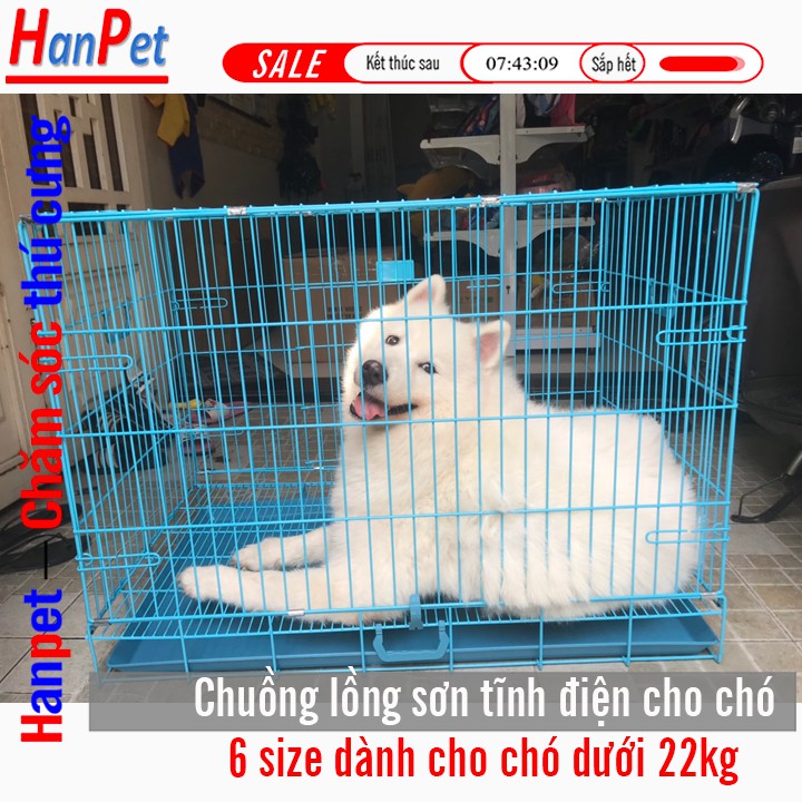 [Mã PET50K giảm Giảm 10% - Tối đa 50K đơn từ 250K] Chuồng nuôi chó mèo sơn tĩnh điện SD90 dành cho chó lớn đến 25kg