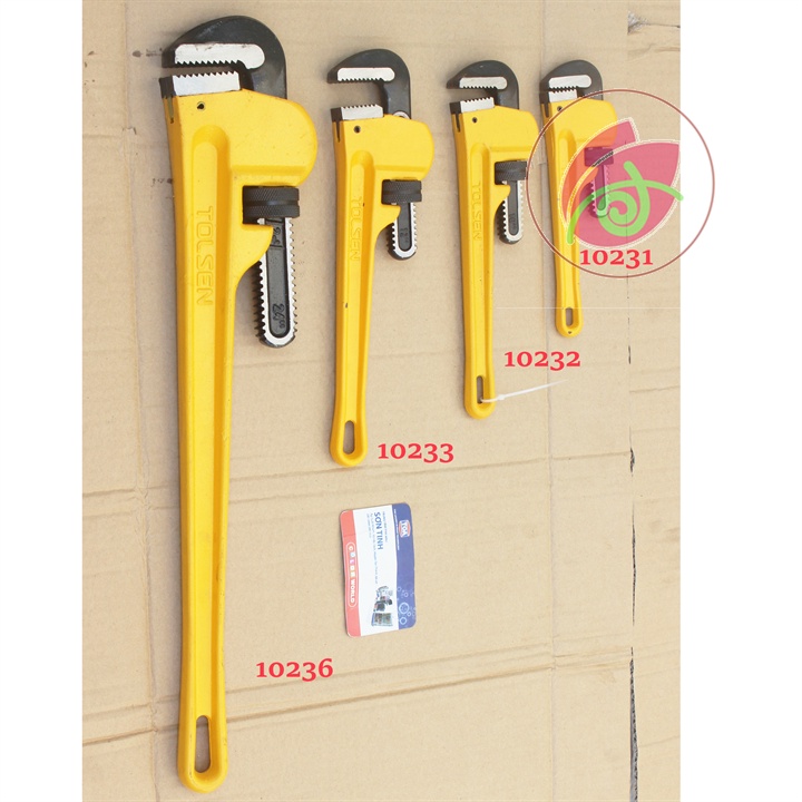 Mỏ lết răng  8'' 10'' 12'' Tolsen 10231 10232  10233