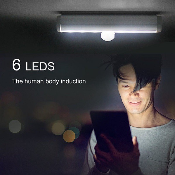 Đèn 6 led mini cảm biến hồng ngoại bật tắt