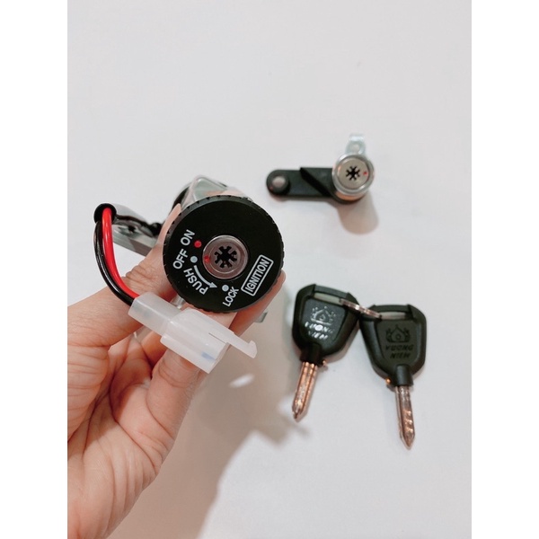 Bộ Ổ Khóa Xe Ex135, Ex150 chìa 8 cạnh