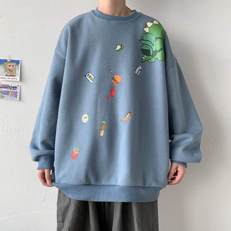 Áo Nỉ Nam Dài Tay Cổ Tròn Thời Trang Hàn | BigBuy360 - bigbuy360.vn