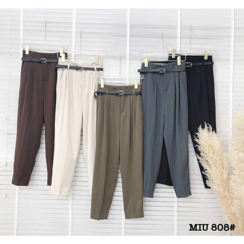 Quần baggy vải kèm đai hàng QCL1