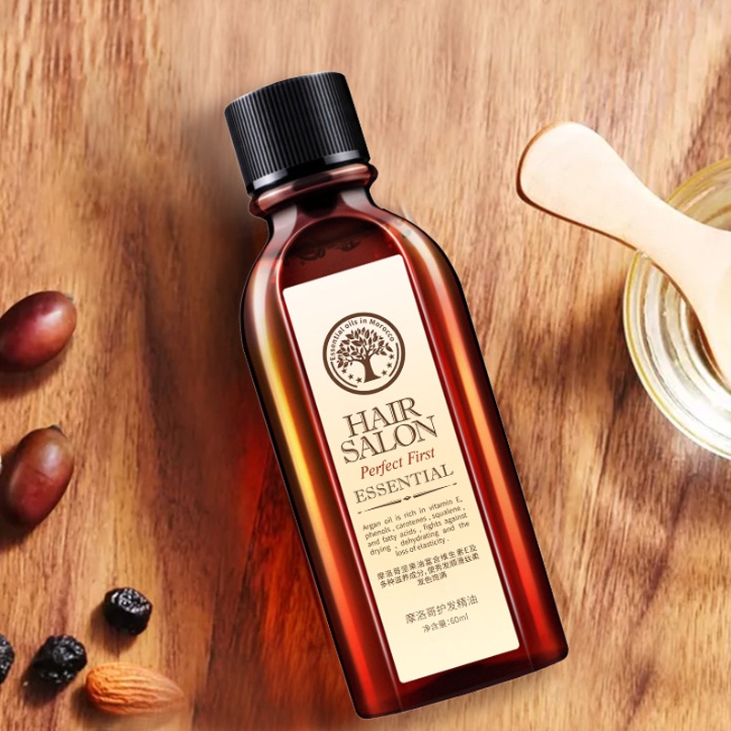 Dầu nóng 60ml dưỡng ẩm và phục hồi tóc khô tiện dụng