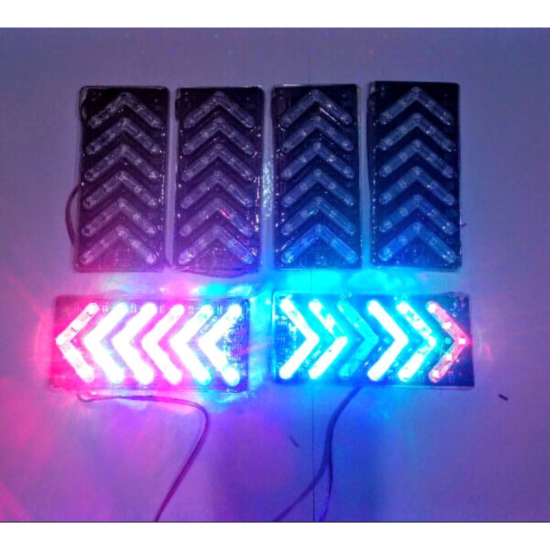 BỘ 2 ĐÈN LED XIN NHAN CHẠY ĐUỔI NHIỀU MÀU TRANG TRÍ XE MÁY VÀ ÔTÔ SIÊU ĐẸP ĐỒ CHƠI XE MÁY