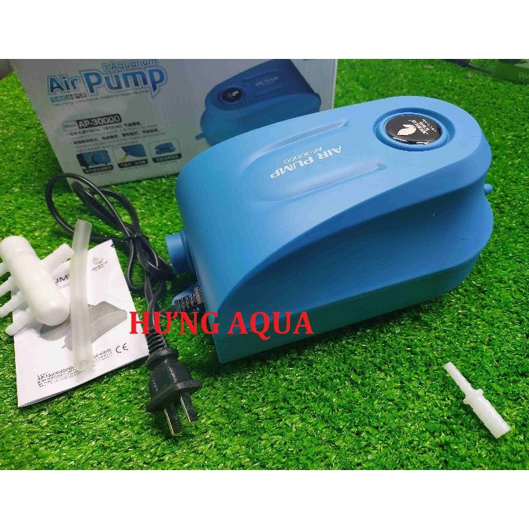 Máy sục oxy bể cá, Máy sủi oxy Jeneca AP-30000/ AP-40000 4 vòi có điều chỉnh lưu lượng, chạy siêu êm