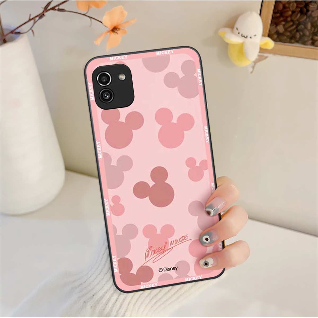 Ốp lưng điện thoại Samsung A03 hình mic key min nie mouse thời trang, vỏ ốp rẻ đẹp