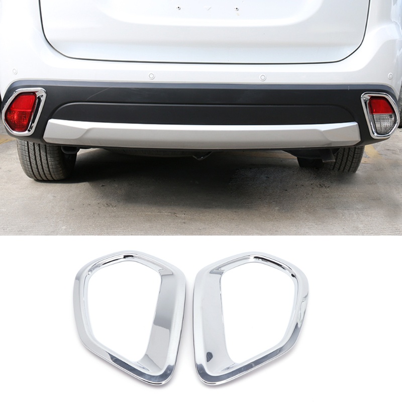 Bộ 2 Khung Crom Trang Trí Đèn Sương Mù Phía Sau Xe Hơi Mitsubishi 20