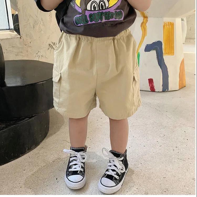 [Khuyến Mãi Bởi Cửa Hàng Tạp Hóa] Quần Lửng Dáng Rộng Mỏng Thời Trang Mùa Hè Dành Cho Bé Trai 8 Tuổi