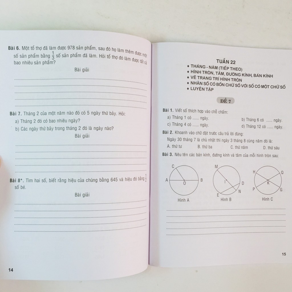 Sách – Tuyển Chọn Đề Ôn Luyện Và Tự Kiểm Tra Toán lớp 3 – Trọn bộ 2 tập