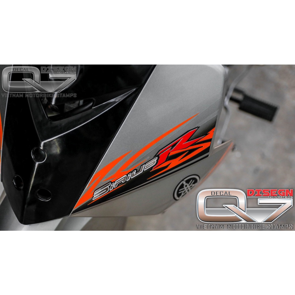 Tem Rời Sirius 110 CAM BẠC ĐEN